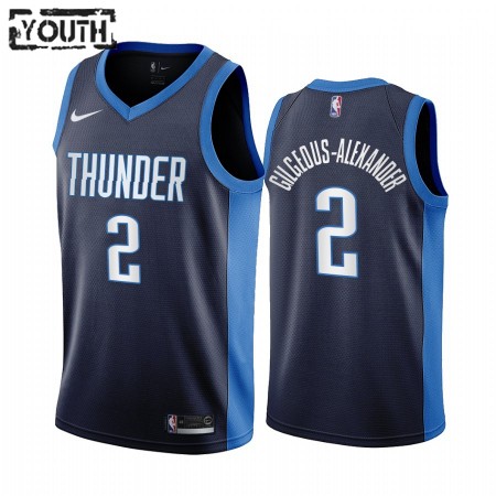 Maillot Basket Oklahoma City Thunder Shai Gilgeous-Alexander 2 2020-21 Earned Edition Swingman - Enfant